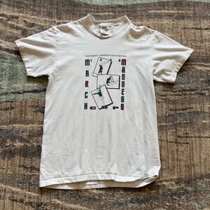 Vintage 1996 March Madness Cup Northwest Gymnastics Academy White Shirt Medium